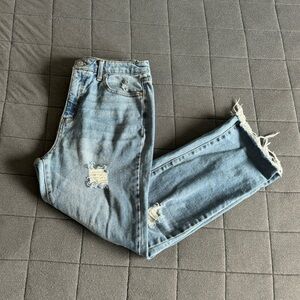Distressed Light Blue Jeans!